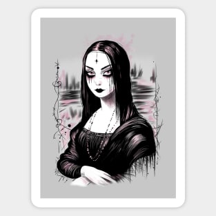 Goth Mona Lisa Sticker